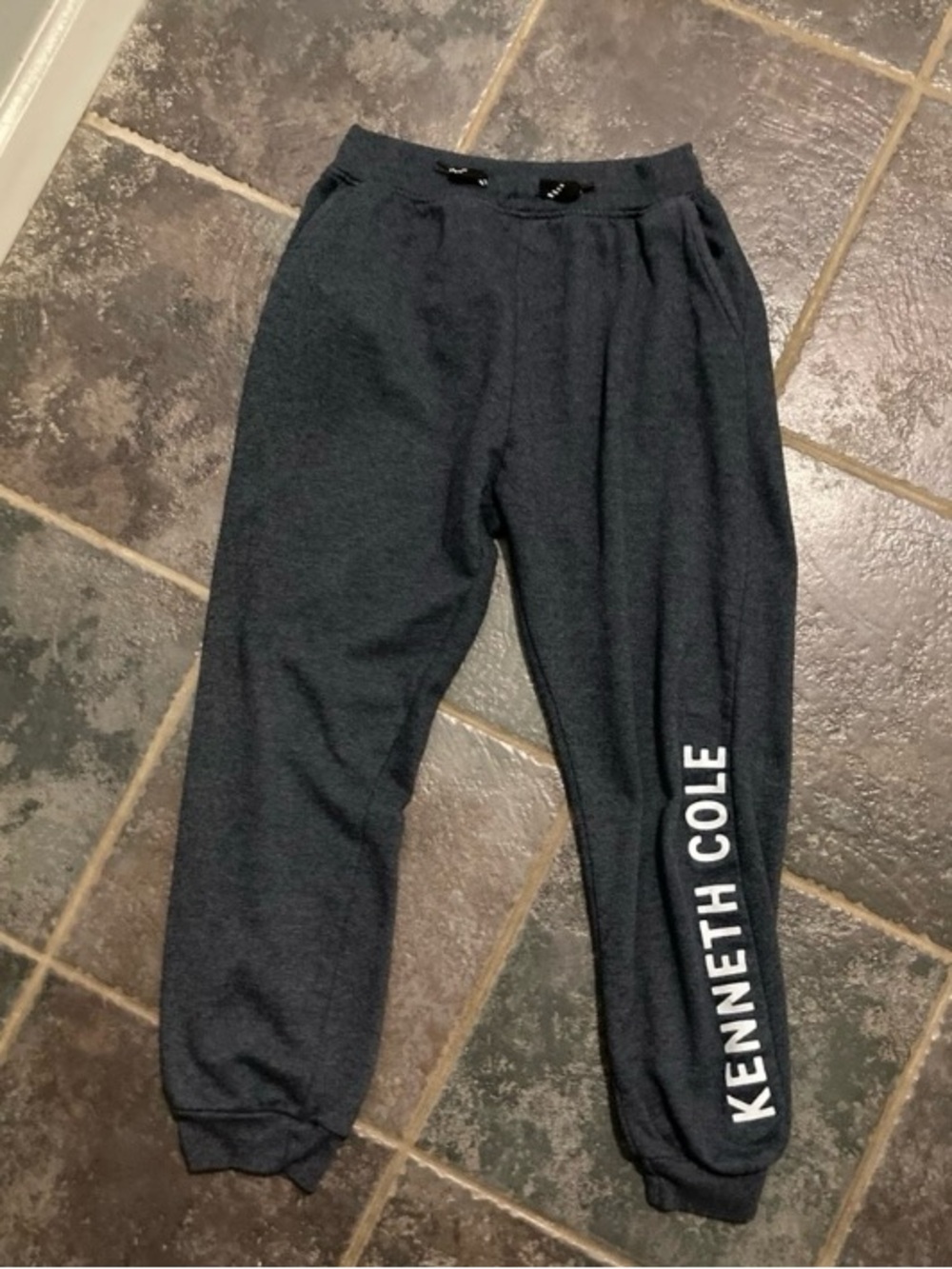 Kenneth Cole Kids Charcoal Gray Logo Joggers Girls Size 16